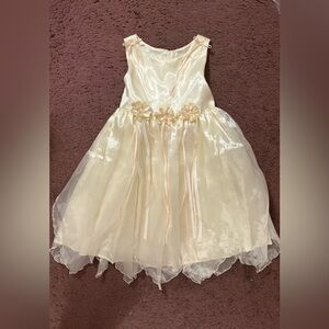 Nordstrom Biscotti collection eggshell dress girls size 6